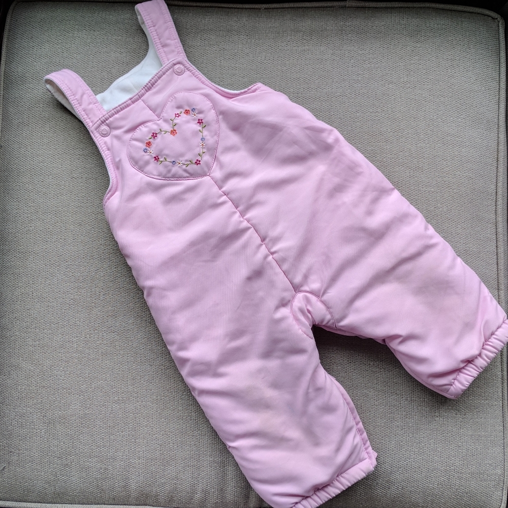 Baby Girl Snow Bibs/Pants